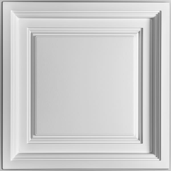 Ceilume Westminster 2ft x 2ft White Ceiling Tile V1-WEST-22WTO - main